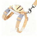 Viral Cute Bee Cat Harness and Leash Set, Escape Proof Cat Walking Jacket, Adjustable Soft Corduroy Pet Harness for Kitten and Small Cat